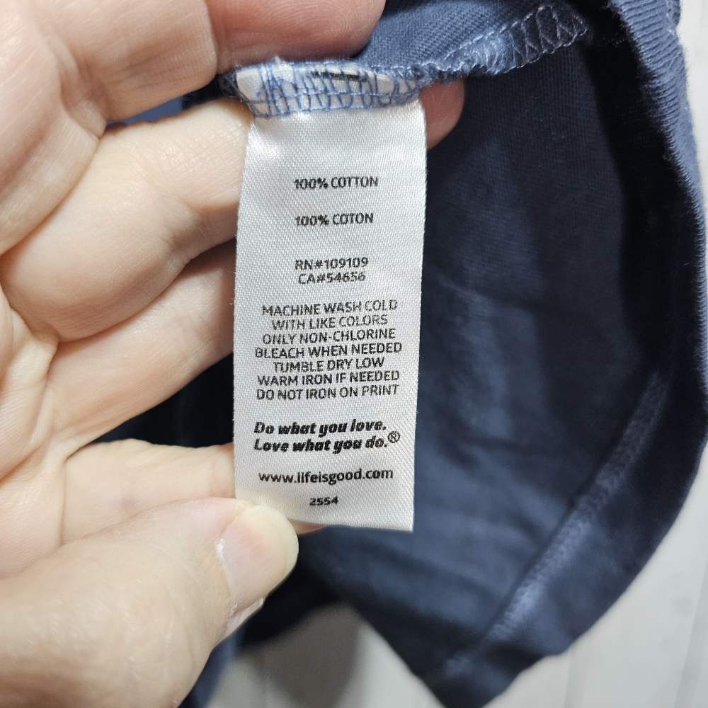 Life Is Good Women's Blue Graphic Crusher T-shirt I'm Here For The Bourbon XXXL. - Picture 6 of 7